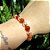 Pulseira de Pérolas e Ágata Vermelha Natural - Imagem 3