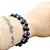 Duo de Pulseiras Pedra Estrela com Hematita Natural Prateada - Imagem 1