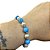 Pulseira de Água-Marinha Natural e Pérolas - Imagem 1