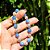 Pulseira de Água-Marinha Natural e Pérolas - Imagem 5