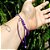 Pulseira de Proteção 7 Nós com Ametista Natural Fio de Seda - Imagem 4