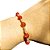 Pulseira de Proteção 7 Nós com Ágata Vermelha Natural Fio de Seda - Imagem 1
