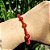 Pulseira de Proteção 7 Nós com Ágata Vermelha Natural Fio de Seda - Imagem 2