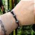 Pulseira de Proteção 7 Nós com Hematita Natural Fio de Seda - Imagem 2