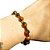 Pulseira de Olho de Tigre Natural com entremeio de Hematita Dourada - Imagem 1