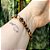 Pulseira de Olho de Tigre Natural com Miçangas de Vidro - Imagem 4