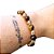 Pulseira de Olho de Tigre Natural com Miçangas de Vidro - Imagem 1