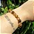 Pulseira de Olho de Tigre Natural com Miçangas de Vidro - Imagem 3
