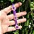 Pulseira Artesanal de Ametista e Quartzo Rosa em Flor com Fio de Seda - Imagem 2
