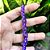 Pulseira Artesanal de Ametista Natural com 3 Pedras em Fio de Seda - Imagem 2