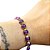 Pulseira de Ametista Natural com detalhes banhadas a Ouro - Imagem 1