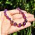 Pulseira de Ametista Natural com detalhes banhadas a Ouro - Imagem 2