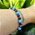 Pulseira de Água-Marinha Natural e Pedra Estrela banhada a Ouro - Imagem 5
