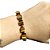Pulseira de Olho de Tigre Natural e Hematita em Cubos – Macramê com Fio de Seda - Imagem 1
