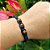 Pulseira Artesanal de Olho de Tigre Natural com 3 Pedras em Fio de Seda - Imagem 2