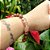 Pulseira de Quartzo Hematoide Vermelho e Aventurina Roxa Banhadas a Ouro - Imagem 3