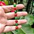 Pulseira de Pedras Naturais Jade Esmeralda Facetada e Ágata Vermelha Banhada a Ouro - Imagem 5