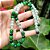 Conjunto de Colar e Pulseira Contas Estilo Porcelana Banhado a Prata - Imagem 2
