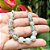 Conjunto de Colar e Pulseira Contas Estilo Porcelana Banhado a Prata - Imagem 3