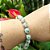 Conjunto de Colar e Pulseira Contas Estilo Porcelana Banhado a Prata - Imagem 1