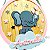 Porta Maternidade │ Elefante com balões - Imagem 2