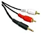 Cabo P2 x 2 RCA Latão Niquelado 1,5m Áudio (LE-1008-1) - Imagem 3
