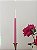 PAR DE VELAS RAINHAS BICOLOR BRANCO E FUCSIA - Imagem 1
