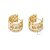 BRINCO ARGOLA CRAVEJADA BANHADO EM OURO 18K - Imagem 3