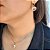 CONJUNTO CORAÇÃO ROSA BANHADO EM OURO 18K - Imagem 2