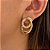 BRINCO CRAVEJADO FOLHEADO A OURO 18K - Imagem 3
