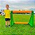 Mini Gol de Futebol Infantil Brasil Individual com Bola Freso - Imagem 3