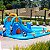Mega Parque Aquático Inflável Shark Attack Playground com Escorregador Duplo e Piscina Infantil Freso - Imagem 3