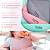 Babador Silicone Freso Alimentação Bebê BLW Bolso Pega Migalhas Fecho Ajustável Livre BPA - Imagem 12
