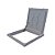 TAMPA 75X75 ART REBAIXADO C\GRELHA INVISIVEL MARROM FOSCO GDA GT C/ AMORTECEDOR - Imagem 1