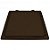 TAMPA 90X90 C\ART. REBAIXADO C\GRELHA INVISIVEL  MARRON FOSCO - Imagem 1