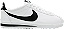 NIKE CLASSIC CORTEZ LEATHER WHITE BLACK - Imagem 1