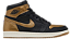 AIR JORDAN 1 HIGH OG ' BLACK METALLIC GOLD ' - Imagem 1
