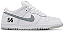 NIKE SUPREME X DUNK LOW SB WHITE METALLIC SILVER - Imagem 1