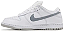NIKE SUPREME X DUNK LOW SB WHITE METALLIC SILVER - Imagem 4