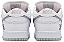 NIKE SUPREME X DUNK LOW SB WHITE METALLIC SILVER - Imagem 3