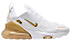 NIKE AIR MAX 270 PREMIUM WHITE GOLD - Imagem 1