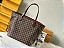 BOLSA LOUIS VUITTON NEVERFULL INSIDE OUT MM BROWN AND RED - Imagem 1