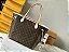 BOLSA LOUIS VUITTON NEVERFULL INSIDE OUT MM BEIGE AND RED - Imagem 2