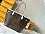 BOLSA LOUIS VUITTON NEVERFULL INSIDE OUT MM BEIGE AND RED - Imagem 1