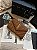 BOLSA SAINT LAURENT SHOULDER BROWN FERRAGENS DOURADAS - Imagem 1