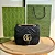 BOLSA GUCCI GG MArmont MINI SHOULDER MATELASSE CHEVRON BLACK - Imagem 1