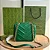 BOLSA GUCCI GG MARMONT MINI SHOULDER MATELASSE CHEVRON GREEN - Imagem 3