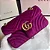 BOLSA GUCCI GG MARMONT FUCHSIA VELVET - Imagem 1