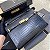 BOLSA SAINT LAURENT MANHATTAN SMALL SHOULDER CROC BLACK FERRAGENS DOURADAS - Imagem 2