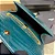 BOLSA SAINT LAURENT SHOULDER BLUE PETRÓLEO CROC FERRAGENS DOURADAS - Imagem 2